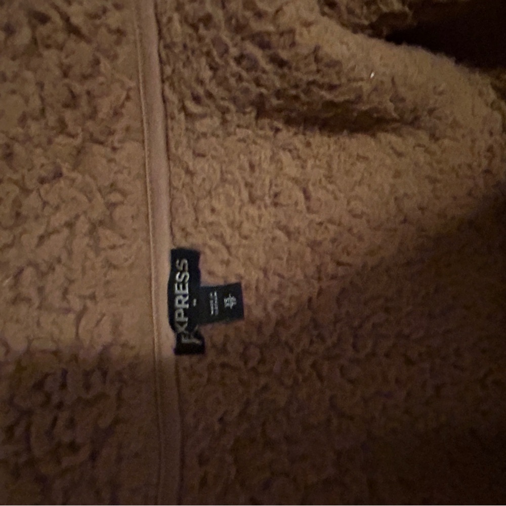 Express Warm Brown Teddy Jacket - image 5